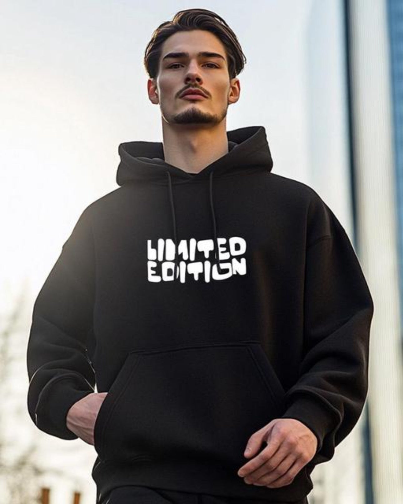 Black "Limited Edition" Oversized Hoodie – Unisex Streetwear