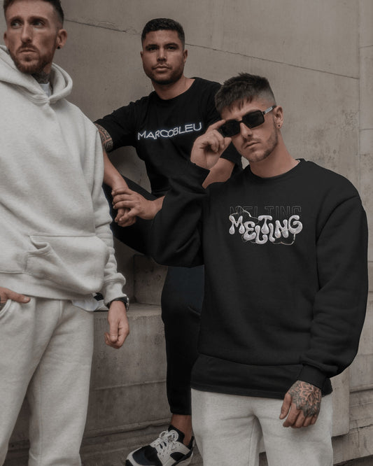 "Melting" Graphic Crewneck Sweatshirt