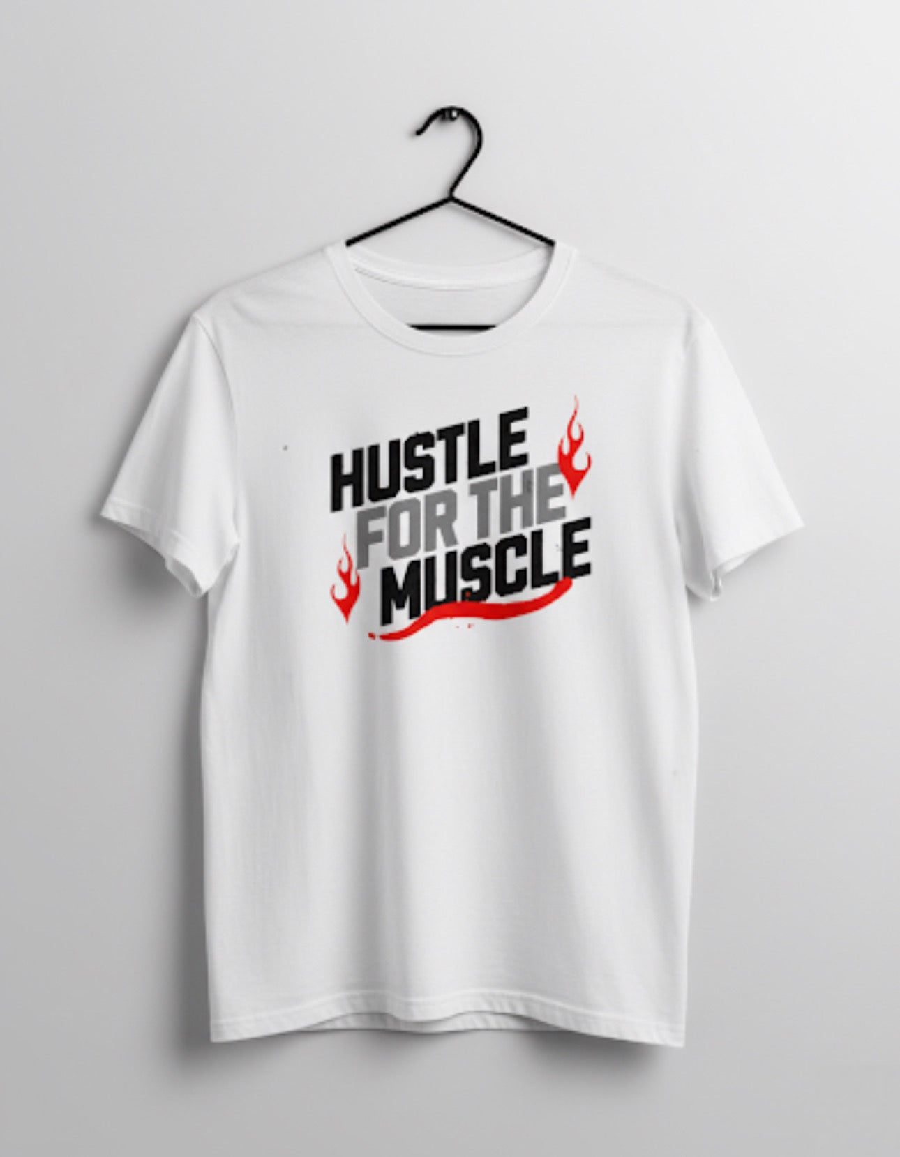 Oversized "Hustle For The Muscle" Graphic T-Shirt