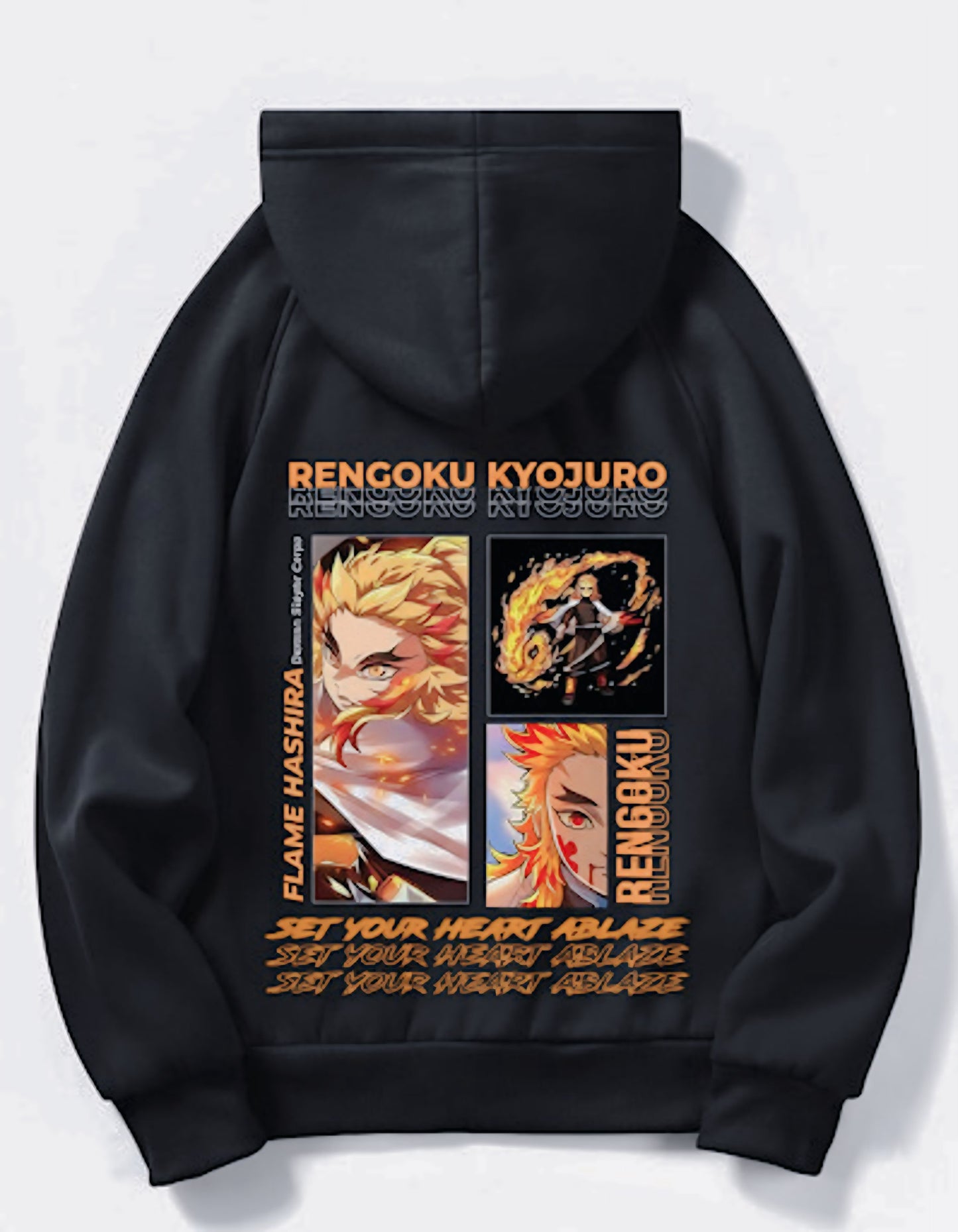 Rengoku Kyojuro Anime Hoodie – Demon Slayer Inspired