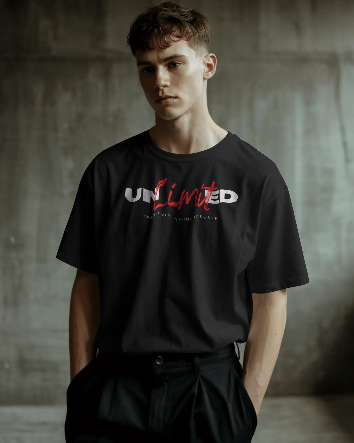"UNLIMITED" Motivational Graphic T-Shirt – Empower Your Style