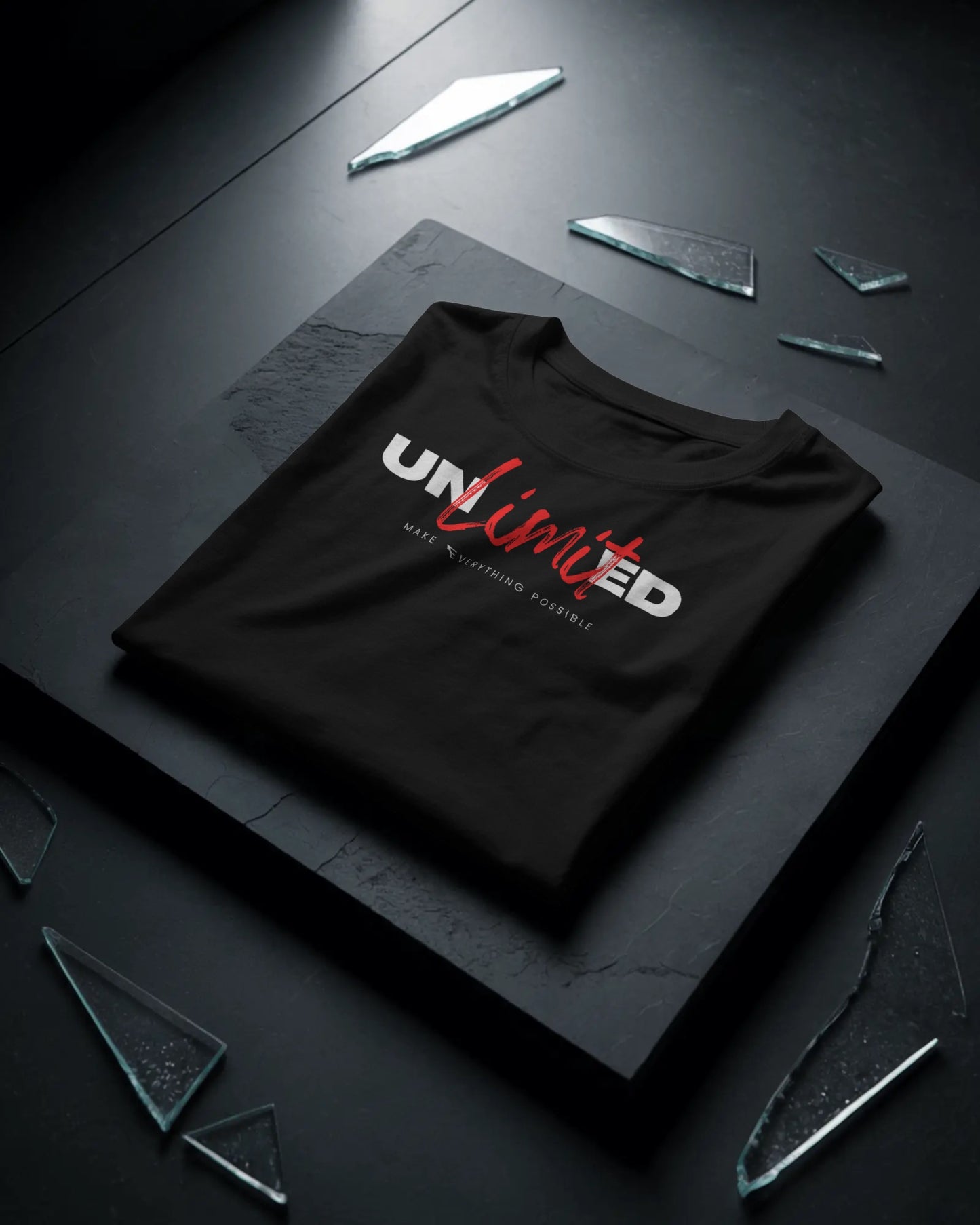 "UNLIMITED" Motivational Graphic T-Shirt – Empower Your Style