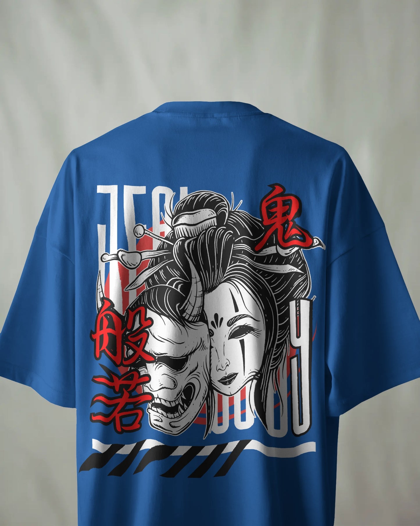 Samurai Spirit Japanese Graphic Oversized T-Shirt