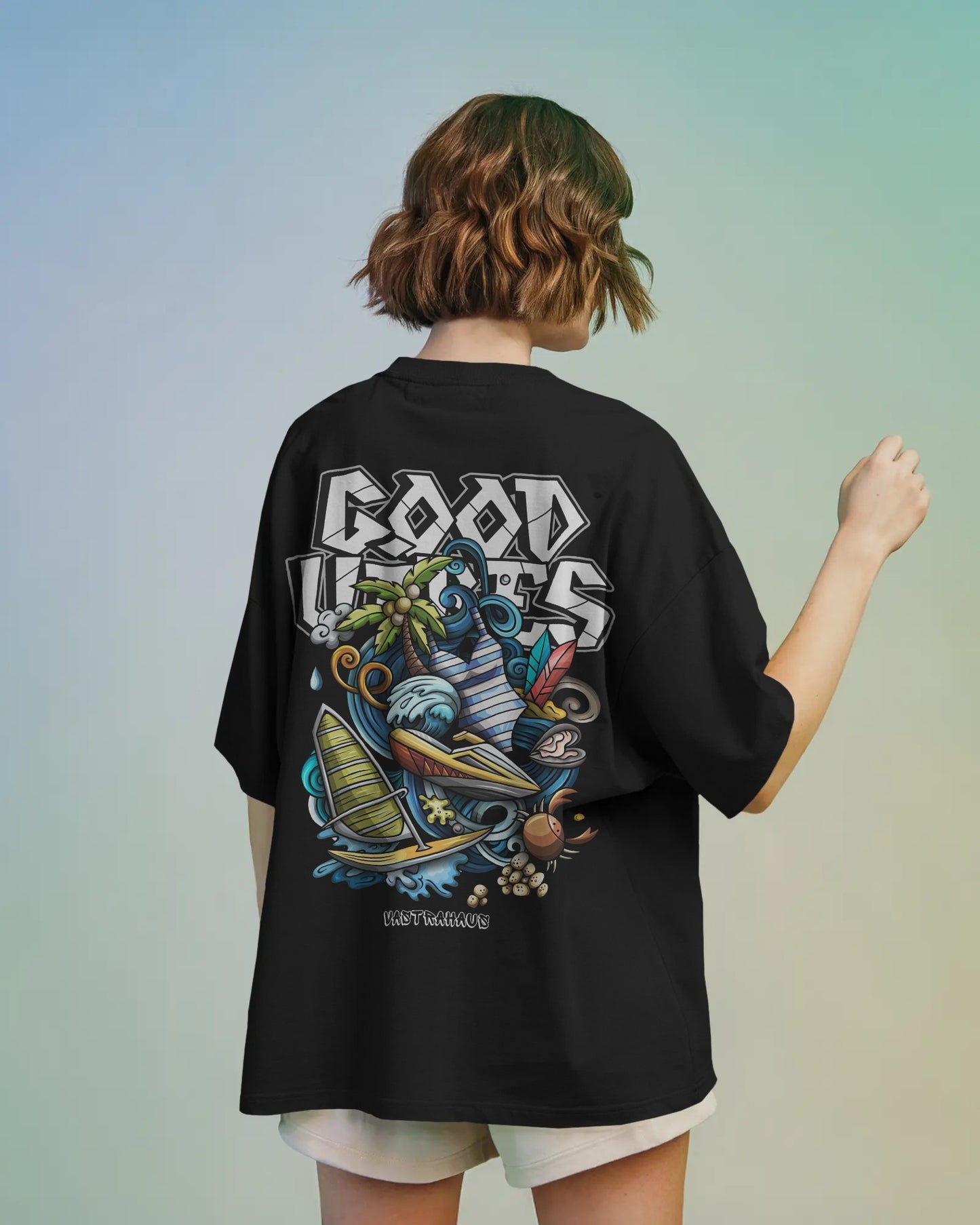 "Good Vibes" Oversized T-Shirt