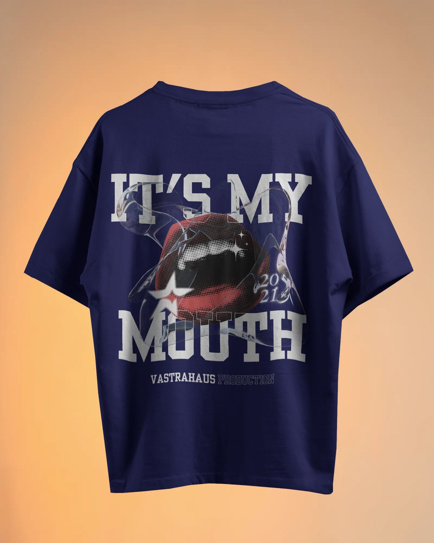 "It's My Mouth" Statement Oversized T-Shirt