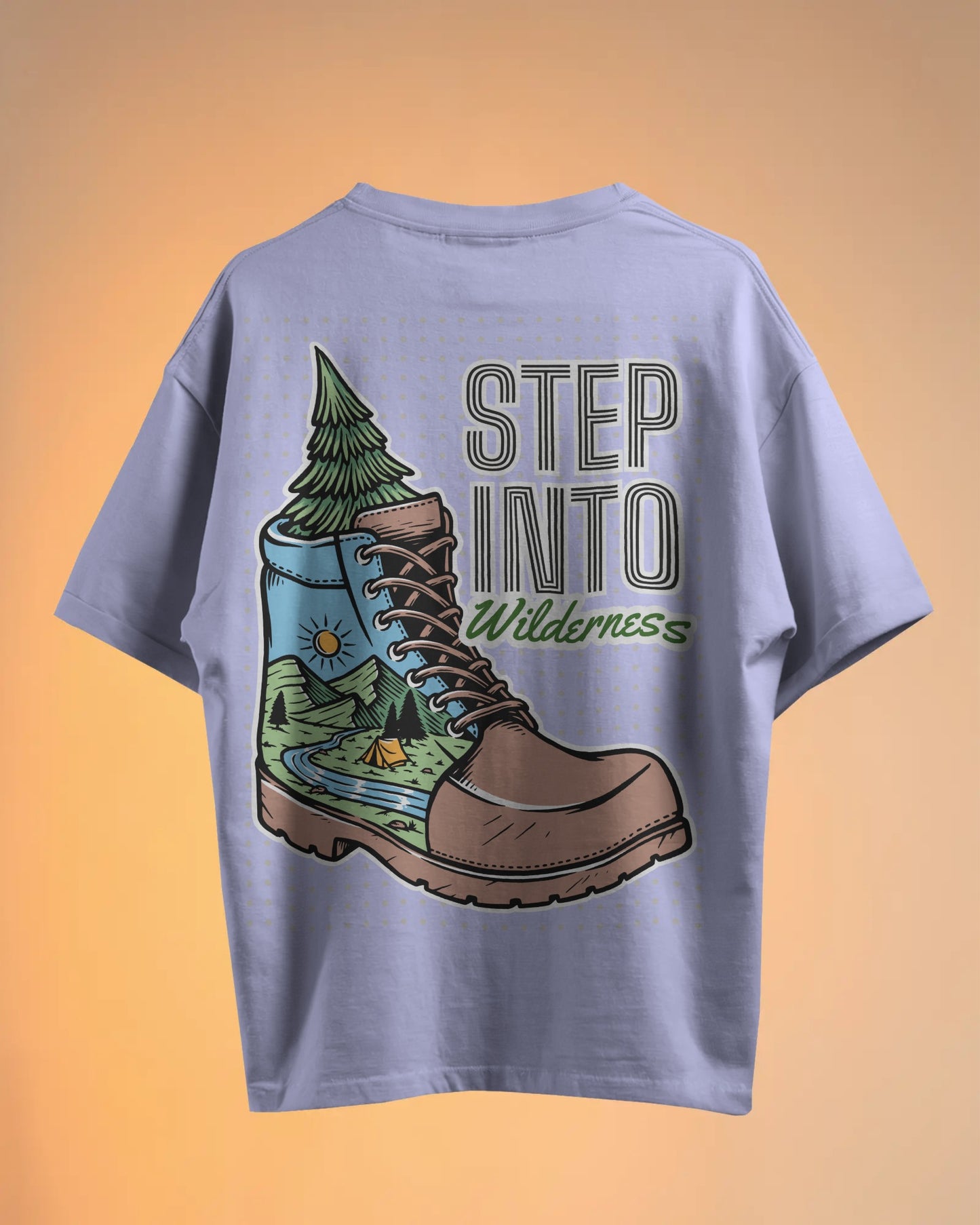 "Step Into Wilderness" Oversized T-Shirt