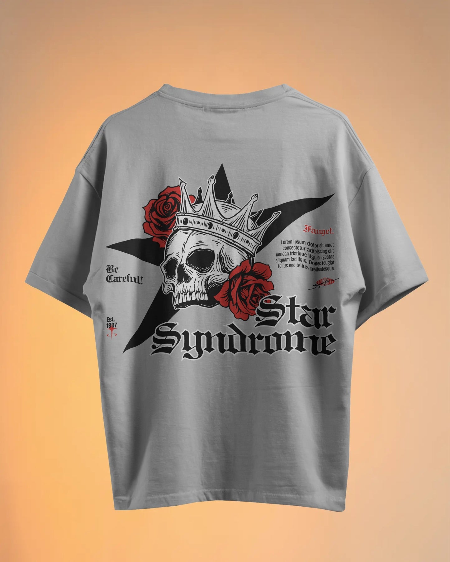 “Star Syndrome” Oversized Unisex T-Shirt – Rebel Royalty Streetwear Edition