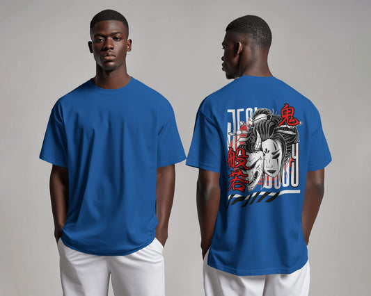 Samurai Spirit Japanese Graphic Oversized T-Shirt
