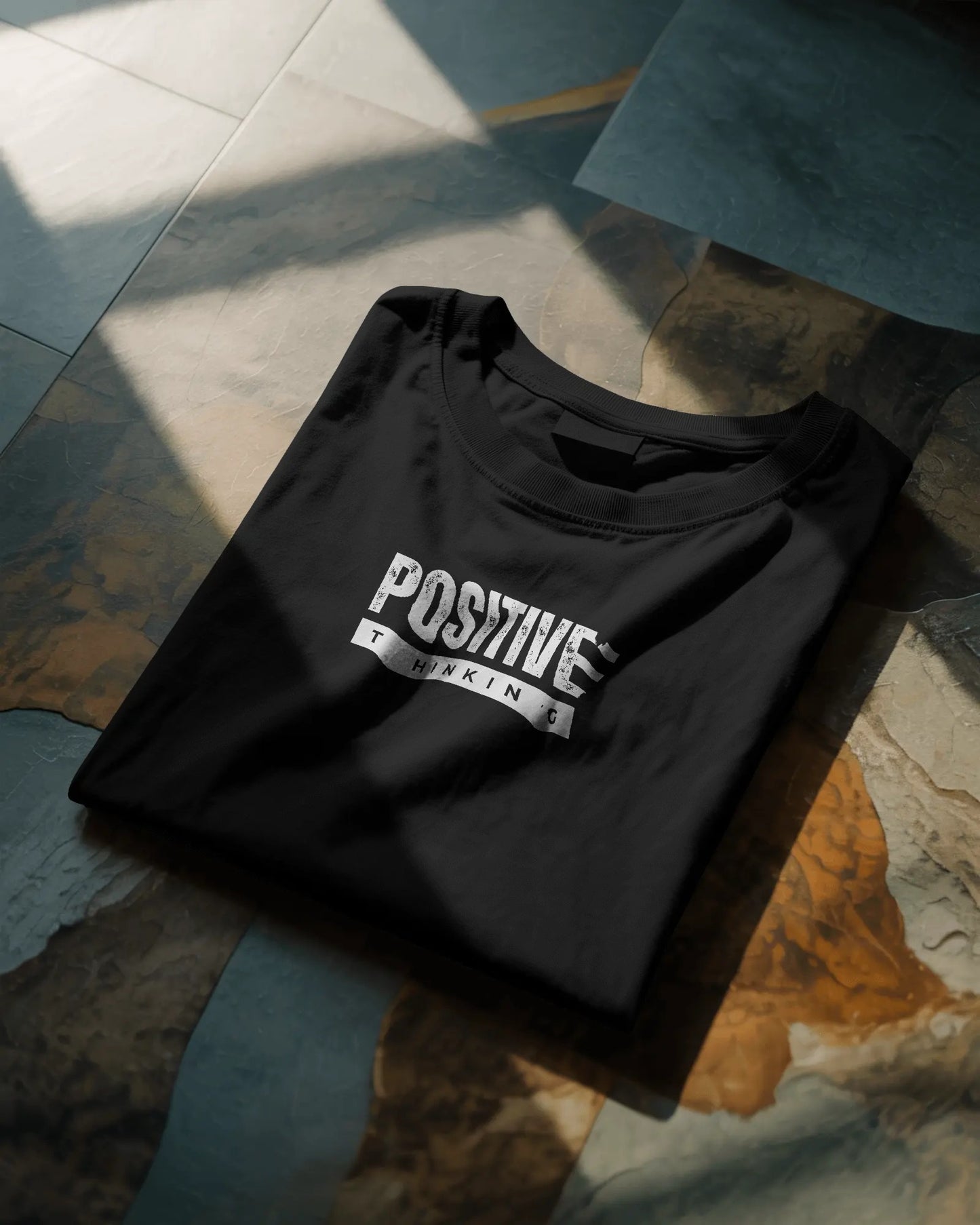 Positive Thinking Graphic T-Shirt – Black