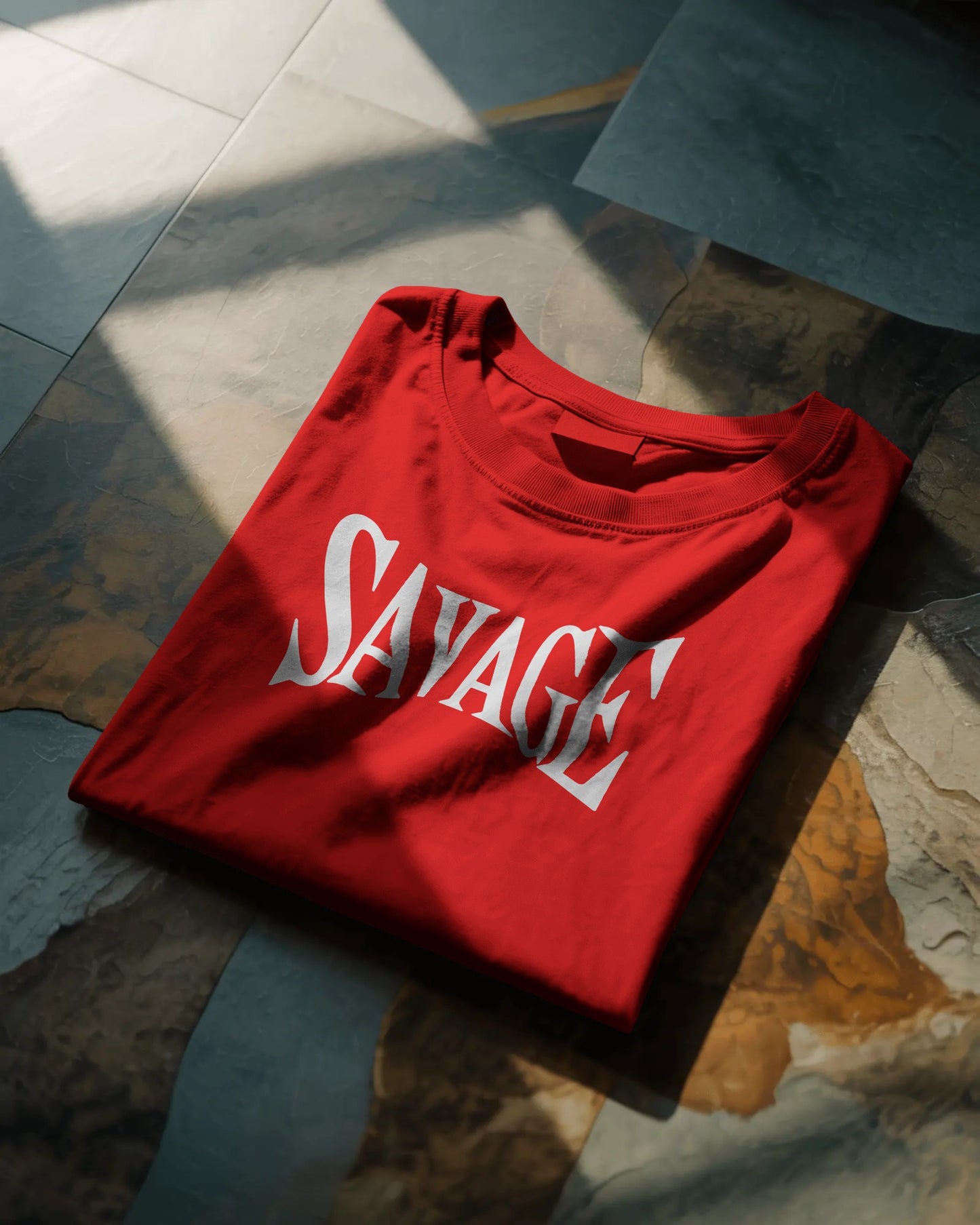 "SAVAGE" Graphic Oversized T-Shirt – Bold Streetwear Statement Tee