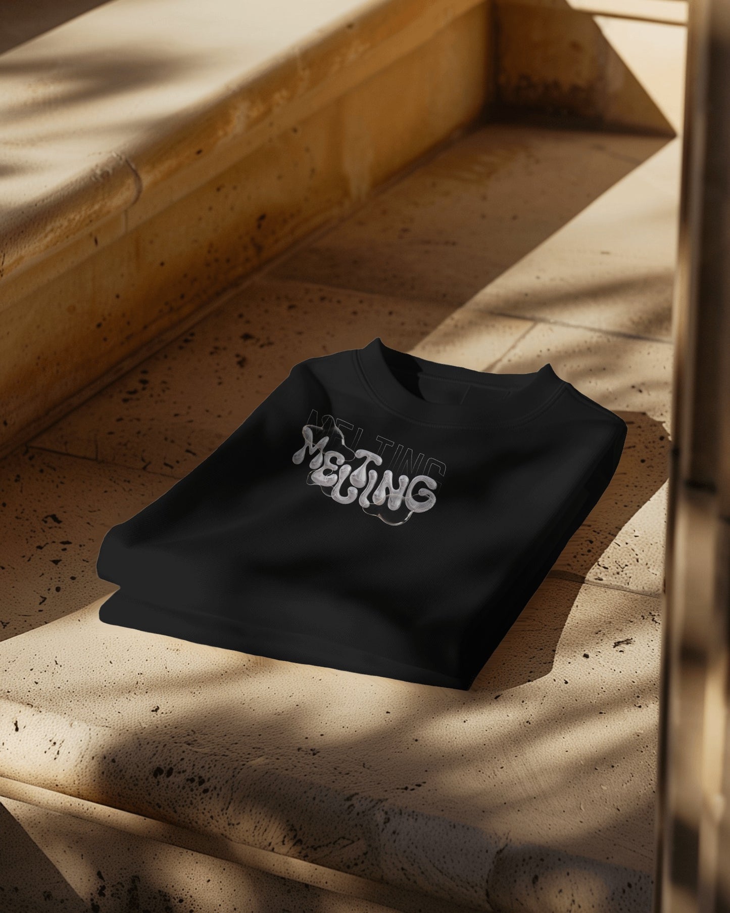 "Melting" Graphic Crewneck Sweatshirt