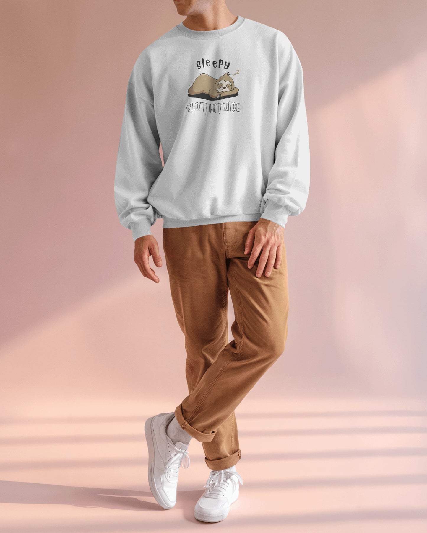 "Sleepy Slothitude" Crewneck Sweatshirt