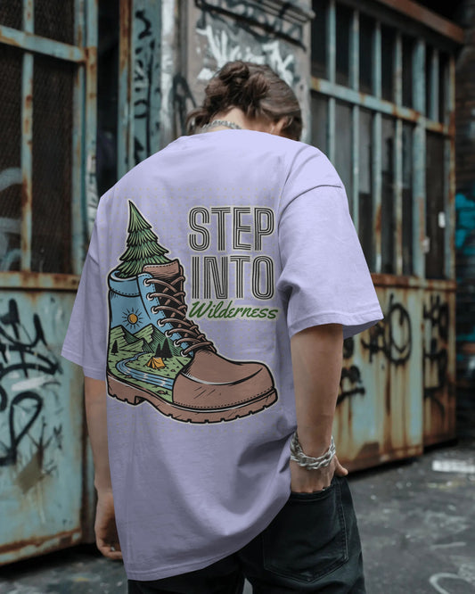 "Step Into Wilderness" Oversized T-Shirt