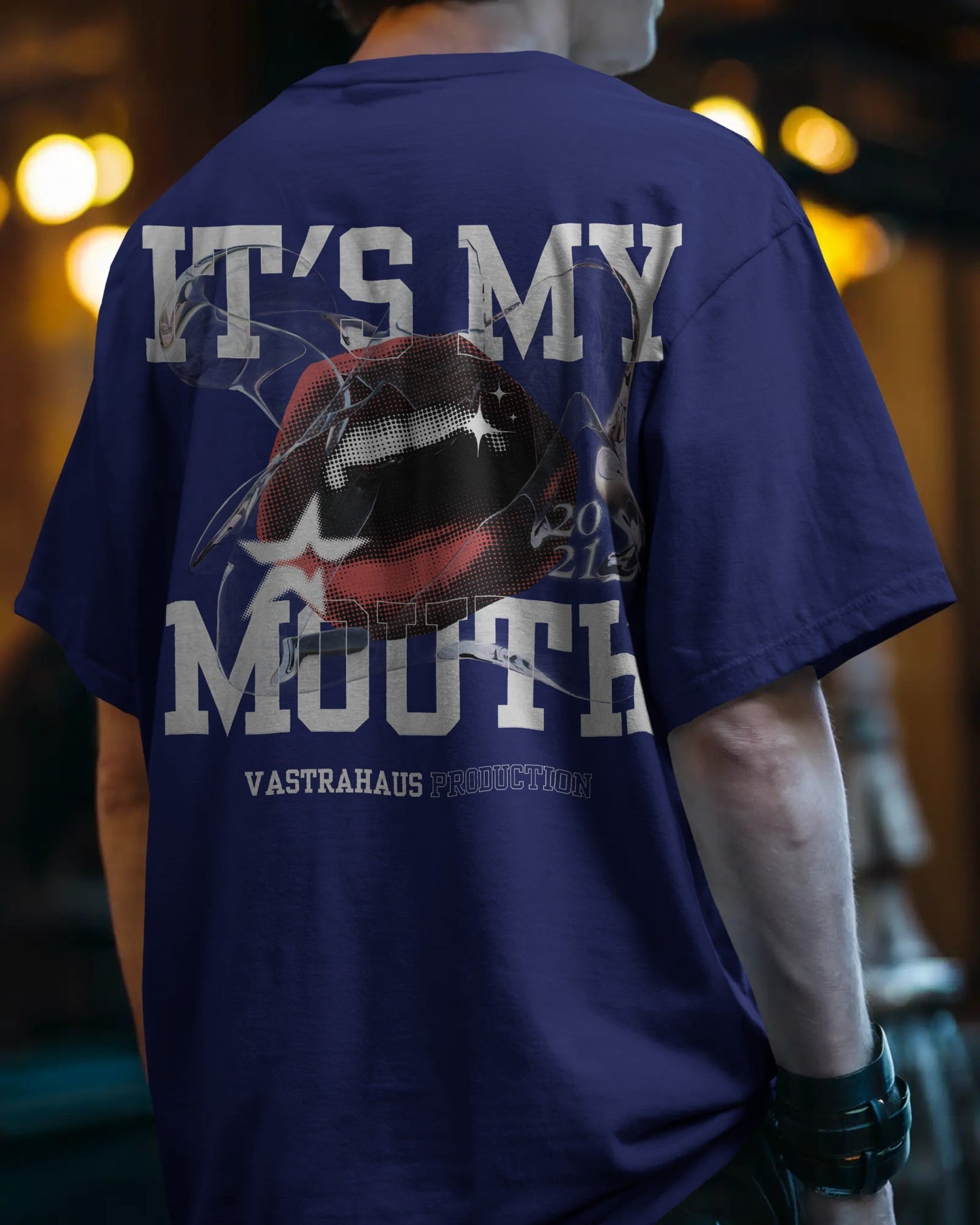 "It's My Mouth" Statement Oversized T-Shirt